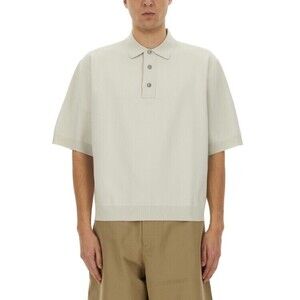 Studio Nicholson Short Sleeve Polo With Classic Collar - NWT